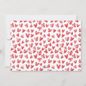 Foto-Klassenzimmer mit Trennwänden / Rot Feiertagskarte (Rückseite)