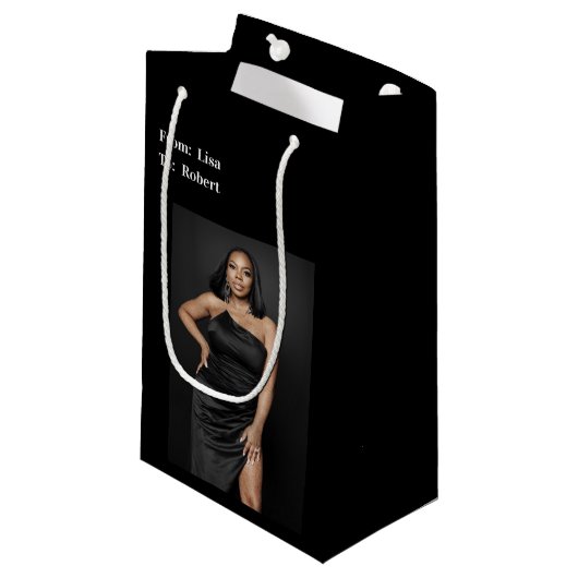 Foto Kleine Geschenktüte (Vorderseite Schrägansicht)