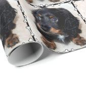 Foto-Knochen-Rahmen-Papier Geschenkpapier (Rolleneckpunkt)