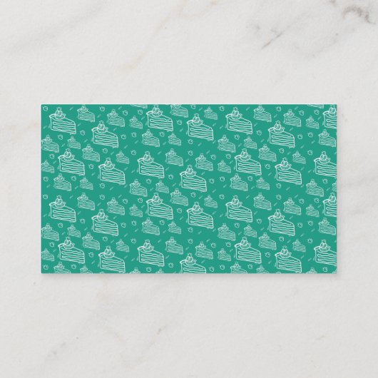 Foto Koch Lady Business Cards Visitenkarte (Rückseite)