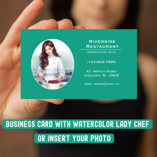 Foto Koch Lady Business Cards Visitenkarte