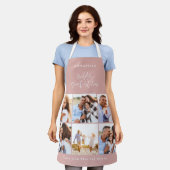 Foto Kollage rosa mädchenhafte Mütter Tag Schürze (Getragen)