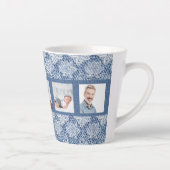 Foto-Kollektion blaue Denim-Spitze Milchtasse (Rechts)