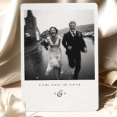 Foto "KOMME RAIN OR SHINE" Danke Karte