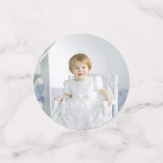 Foto Konfetti erste Geburtstagskürbis (Klein Vorderseite)