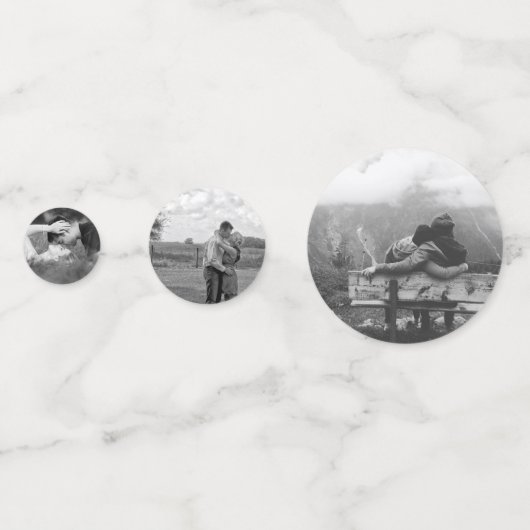 Foto Konfetti Hochzeitsflotte und Goldtisch Dekora (Vorderseiten)