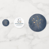 Foto Konfetti Hochzeitsflotte und Goldtisch Dekora (Rückseiten)