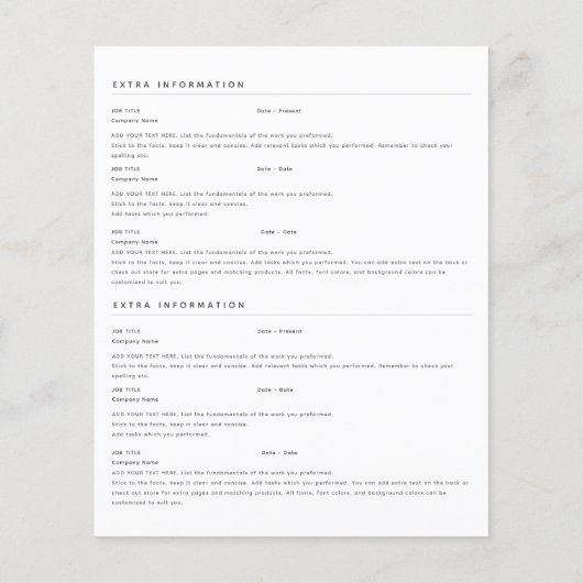 Foto-Kontakt White Modern (Rückseite)