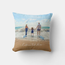 Foto-Kopfkissen mit benutzerdefiniertem Text