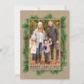 Foto Kraft Feiertagskarte (Vorderseite)