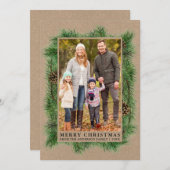 Foto Kraft Feiertagskarte (Vorne/Hinten)