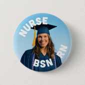 Foto Krankenschwester bsn rn 2¼ Inch Button (Vorderseite)