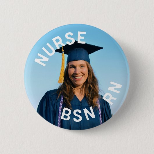 Foto Krankenschwester bsn rn 2¼ Inch Button (Vorderseite)