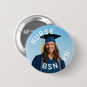 Foto Krankenschwester bsn rn 2¼ Inch Button (Vorne & Hinten)
