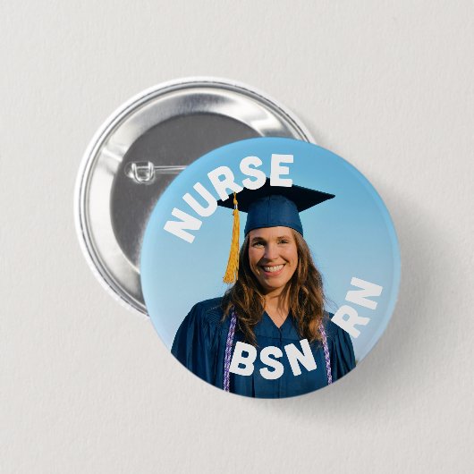 Foto Krankenschwester bsn rn 2¼ Inch Button (Vorne & Hinten)