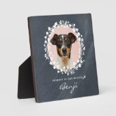 Foto-Kranz für die benutzerdefinierte Hundememorik Fotoplatte (Vorderseite)