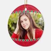 Foto-Kreis-Verzierung Keramik Ornament (Links)