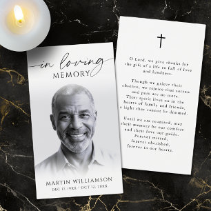 Foto-Kreuz-Andachtskarte zur Erinnerung