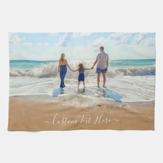 Foto Küchentücher mit Text anpassen (Horizontal)