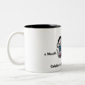 Foto-Küken-Taucher Zweifarbige Tasse (Links)