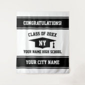 Foto-Kulisse für kundenspezifische Graduiertengrup Wandteppich (Vorderseite)