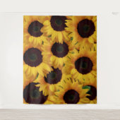 Foto-Kulisse für Riesengelbe Sonnenblumen Wandteppich (Vorderseite)