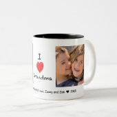 Foto-kundengerechte Tasse Liebe I Großmutter-2 (VorderseiteRechts)