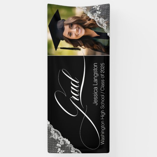 Foto Lace Abschluss Banner (Vertikal)