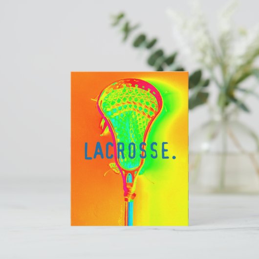 Foto Lacrosse Postkarte (Stehend Vorderseite)