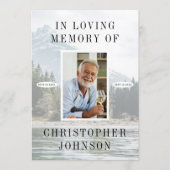 Foto "Lake Mountain" 2-Seiten-Beerdigung Programm (Vorderseite)