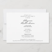 Foto Landschaft Typografie Abschluss White Ombre Einladung (Rückseite)