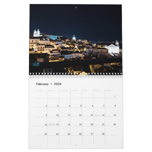 Foto Landschaften in Lissabon Kalender (Feb 2026)