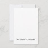 Foto Larsmont Minnesota Dankeskarte (Rückseite)