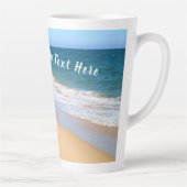 Foto Latte Tasse mit benutzerdefiniertem Text (Rechts)