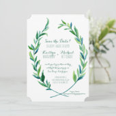 Foto Laurel Wreath Einladung (Stehend Vorderseite)