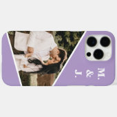 Foto Lavendel Monogram Case-Mate iPhone Hülle (Rückseite (Horizontal))