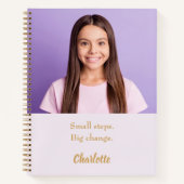 Foto Lavendel motivierend Zitat Notizblock (Vorderseite)