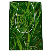 Foto Lawn Care Service "Danke!" Papiertasche Mittlere Geschenktüte (Vorderseite)