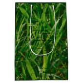 Foto Lawn Care Service "Danke!" Papiertasche Mittlere Geschenktüte (Rückseite)