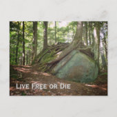 Foto 'Lebe frei oder stirb New Hampshire' Postkarte (Vorderseite)
