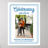 Foto Lebensfeier Beerdigung Willkommensplakat Poster (Vorne)