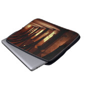 Foto leerer Gänge Laptopschutzhülle (Vorne Knopf)