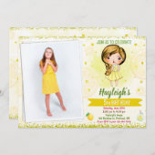 Foto Lemon Einladung Citrus Geburtstag Lemonade (Vorne/Hinten)