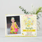 Foto Lemonade Einladung Citrus Geburtstag Lemon (Stehend Vorderseite)