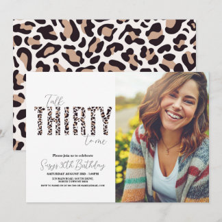 Foto Leopard Frauen zum Geburtstag Einladung