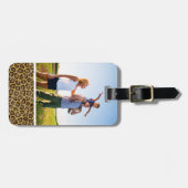 Foto-Leoparmanschluss Gepäckanhänger (Vorderseite horizontal)