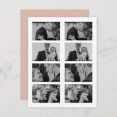 Foto Lesezeichen Save the Date Einladung rot (Vorne/Hinten)