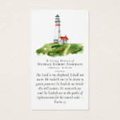 Foto-Leuchtturm-Gedenkkarte (Rückseite)