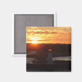 Foto, Leuchtturm, Sonnenaufgang, Halifax Magnet (Vorderseite/Rückseite)