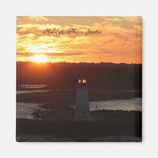 Foto, Leuchtturm, Sonnenaufgang, Halifax Magnet (Vorne)